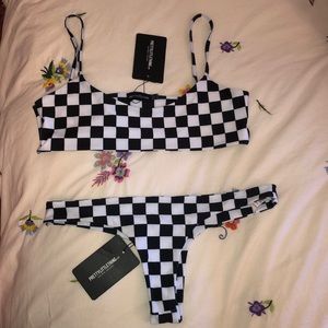 Checkered bikini set